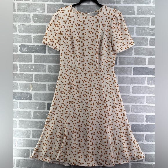 MM Lafleur Inez 1.0 dress mosaic print goldenrod/ivory, size 0 - Picture 1 of 11